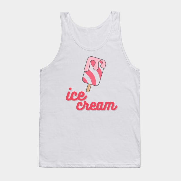 Cute Ice Cream Art Tank Top by Moshi Moshi Designs